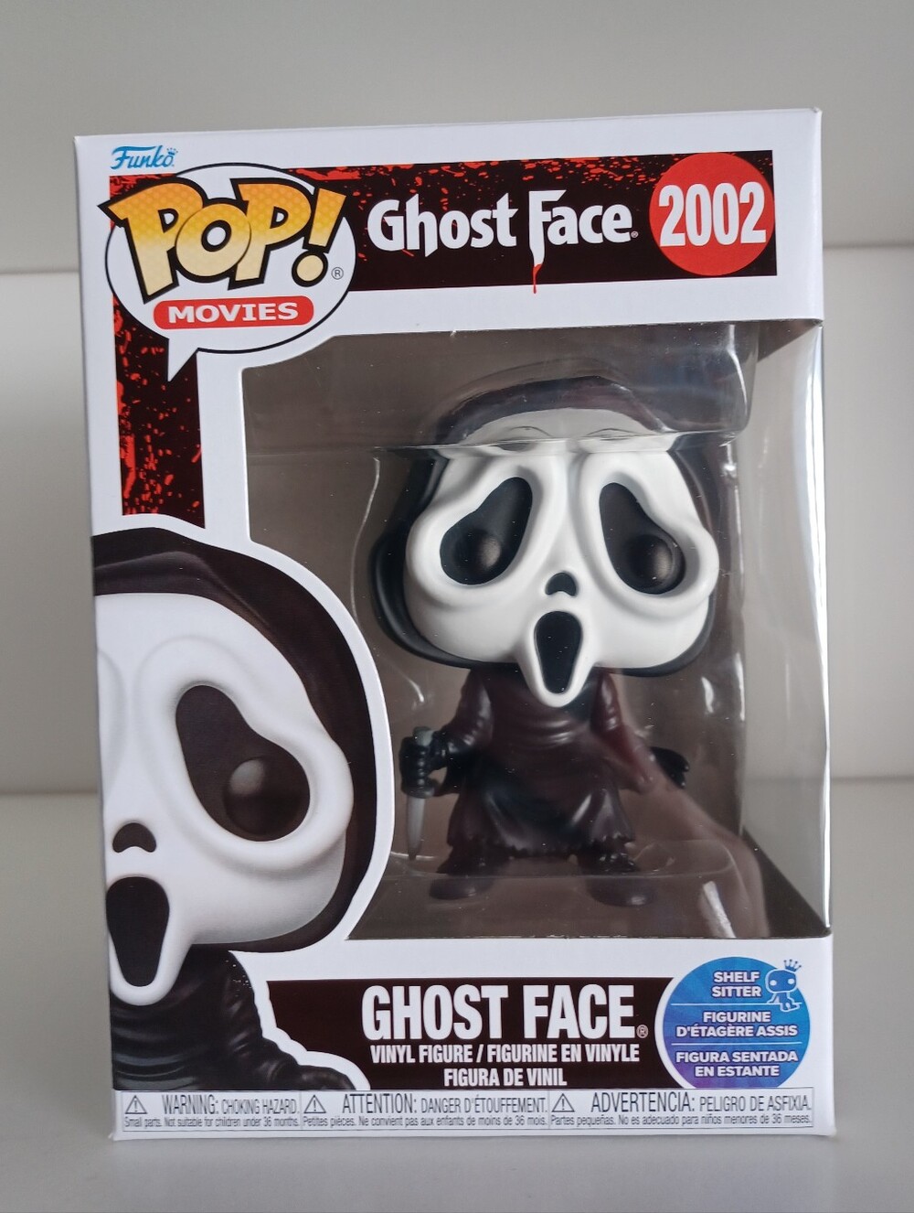 Ghost Face Shelf Sitter 2002 Vinyl Figure Funko Pop Horror Movie Collectible